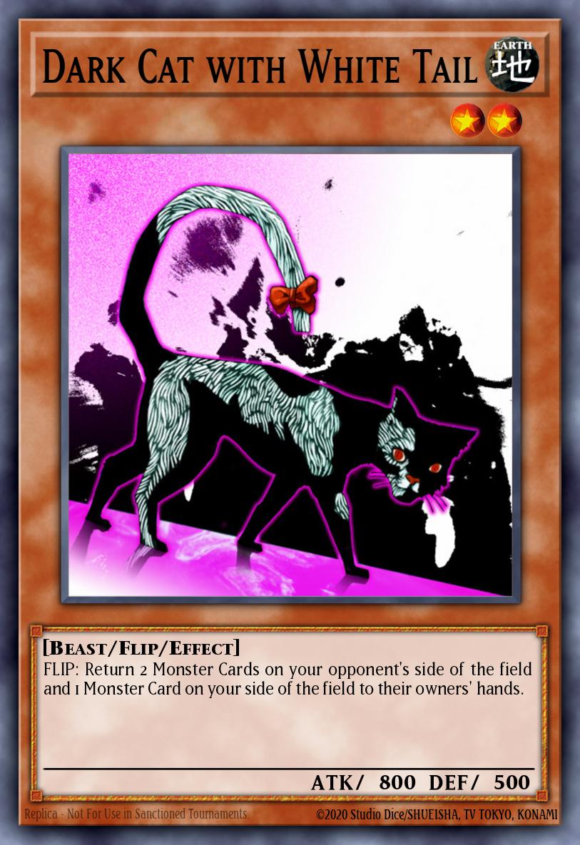 Dark Cat with White Tail MFC-083