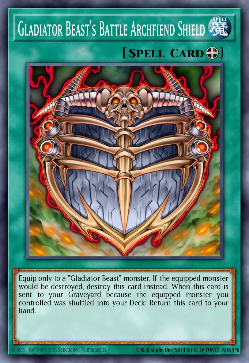 Gladiator Beast's Battle Archfiend Shield PTDN-EN060