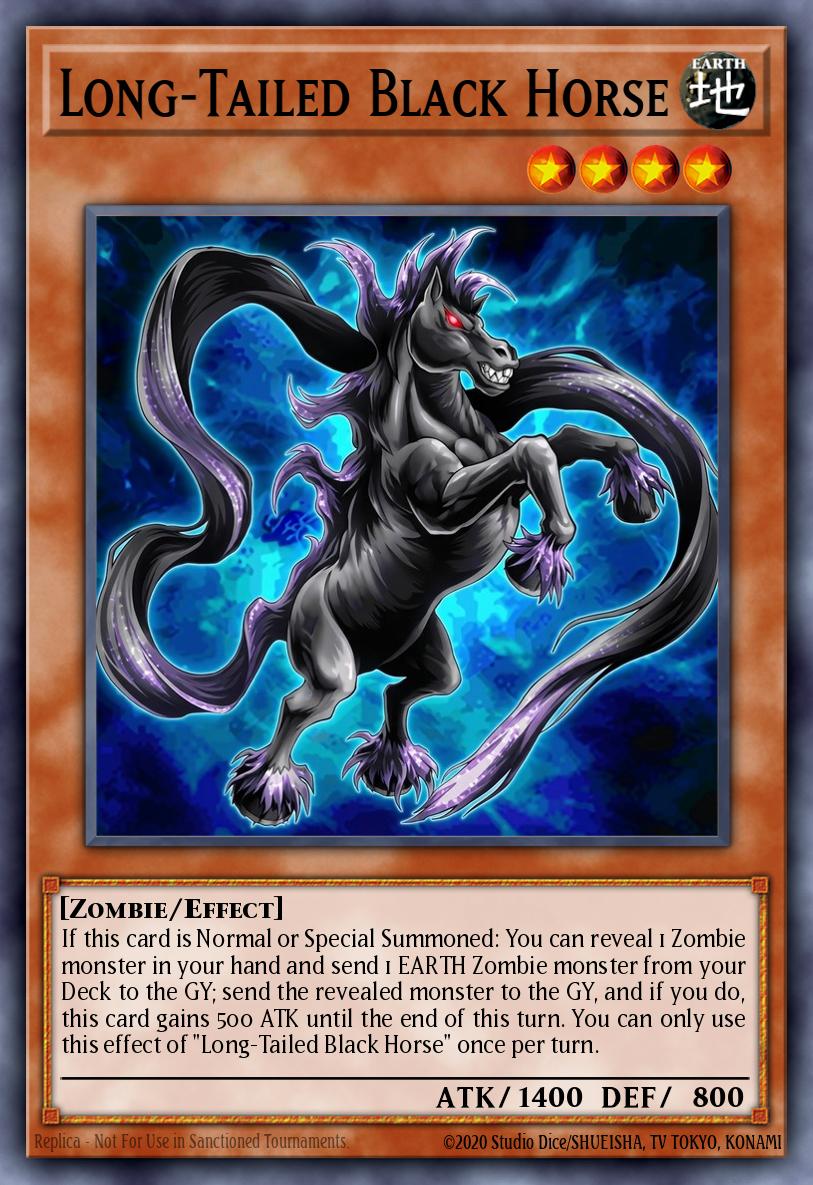 Long-Tailed Black Horse BETB-EN097
